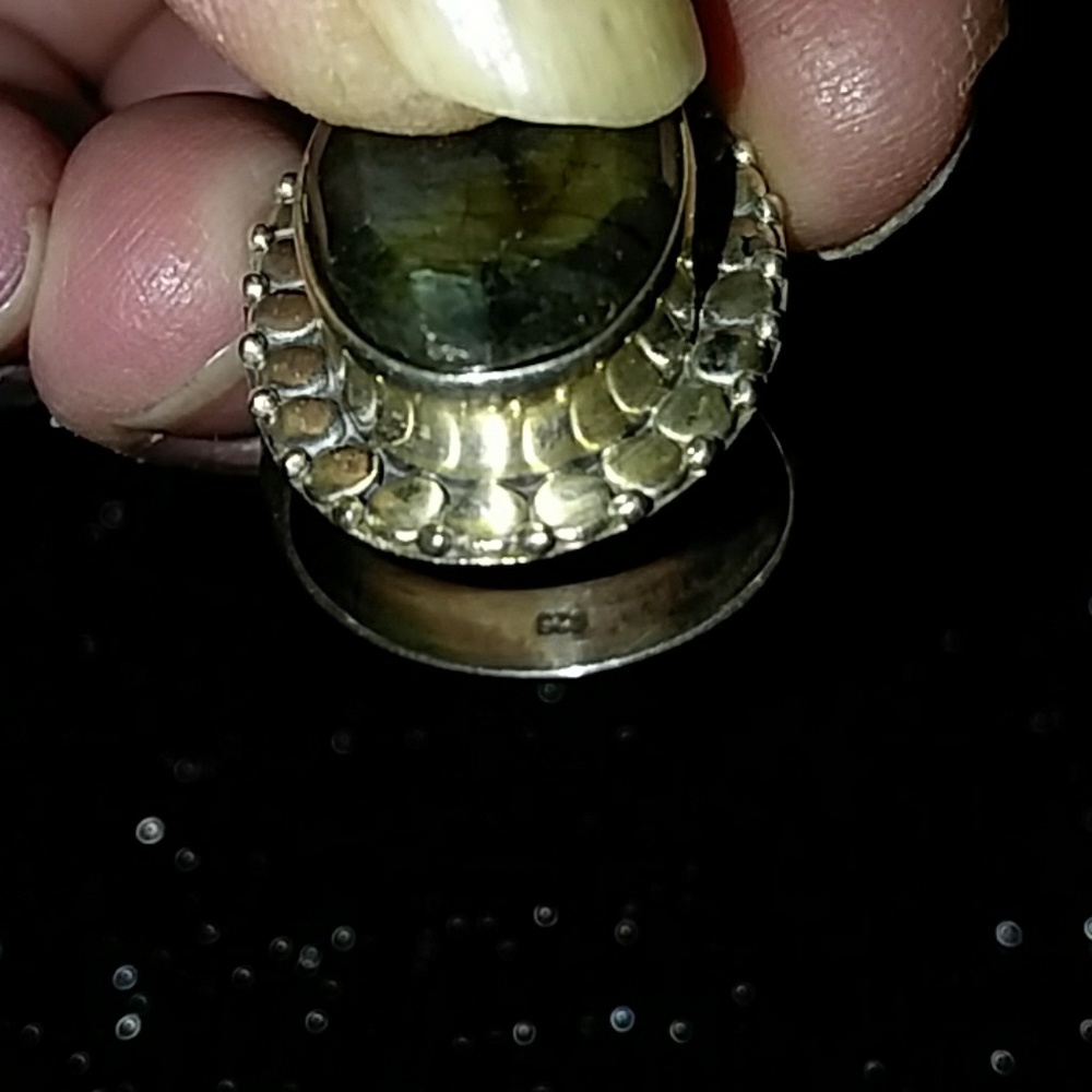 Labradorite ring 925 - Picture 6 of 6